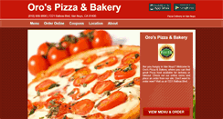 Desktop Screenshot of orospizzabakery.com